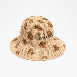Kapelusz rafia naturalny leopard BIMBA Y LOLA
