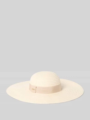 Kapelusz słomiany z aplikacją z metką model 'VIRGY' Boss