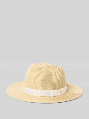 Kapelusz słomiany z opaską na kapelusz model 'PCK CL FD U' Lauren Ralph Lauren
