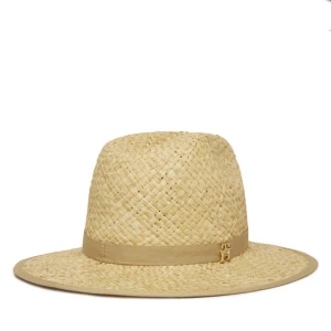 Kapelusz Tommy Hilfiger Premium Beach Fedora AW0AW17135 Beżowy