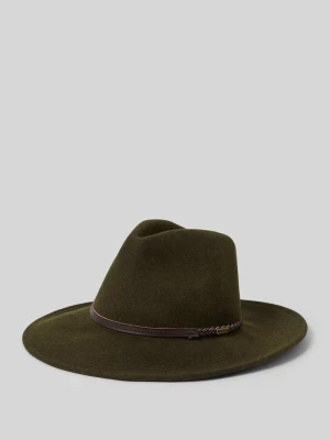 Kapelusz wełniany z opaską model ‘FEDORA’ Barbour