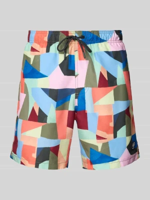 Kąpielówki w całości wzorzyste model 'Mike' Shiwi