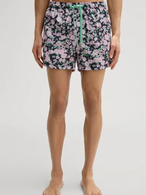 Kąpielówki w kolorze różowo-czarnym, we wzór Joop