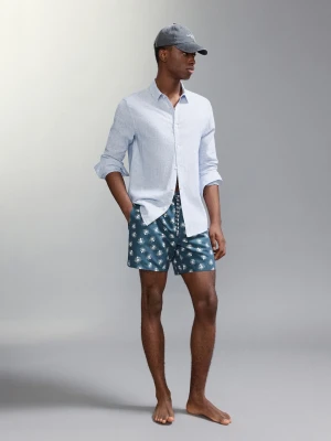 Kąpielówki w ośmiornice niebieski - Chłopak - - MANGO TEEN