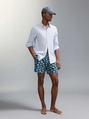 Kąpielówki w ośmiornice niebieski - Chłopak - - MANGO TEEN