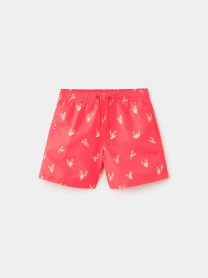 Kąpielówki z nadrukiem w homary koralowy - Dzieci - lata - MANGO KIDS