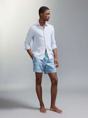 Kąpielówki ze wzorem niebieski - Chłopak - - MANGO TEEN