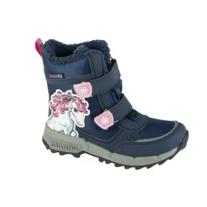 Kappa Flake II Tex K 261045K-6722, Dla dziewczynki, Granatowe, buty zimowe, tkanina, rozmiar: 34
