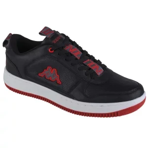 Kappa Fogo 243180-1120, Męskie, Czarne, buty sneakers, skóra syntetyczna, rozmiar: 44