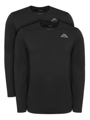 Kappa Komplet 2 longsleeve Logo Saro 37216LW Czarny Regular Fit