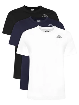 Kappa Komplet 3 t-shirtów Logo Sylvo 322562W Kolorowy Regular Fit