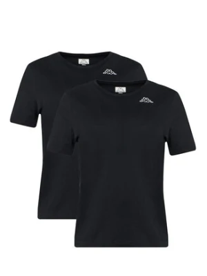 Kappa Komplet t-shirtów Logo Alyce 322564W Czarny Regular Fit