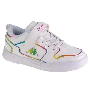 Kappa Lineup Low GC K 260963K-1075, Dla dziewczynki, Białe, buty sneakers, skóra syntetyczna, rozmiar: 26