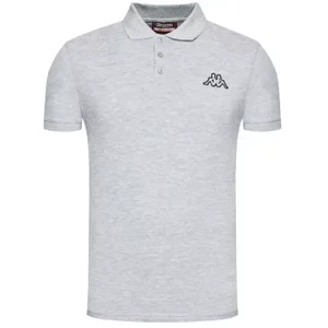 Kappa Peleot Polo 303173-15-4101M, Męskie, Szare, koszulki polo, bawełna, rozmiar: M