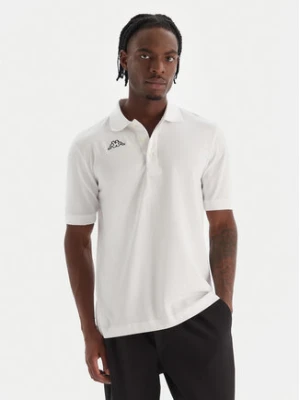 Kappa Polo Logo Sharas Mss 302B3D0 Biały Regular Fit