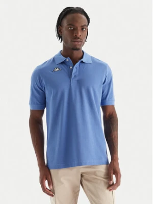 Kappa Polo Logo Sharas Mss 302B3D0 Niebieski Regular Fit