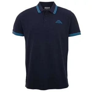 Kappa Polo Shirt 709361-19-4024, Męskie, Granatowe, koszulki polo, bawełna, rozmiar: S