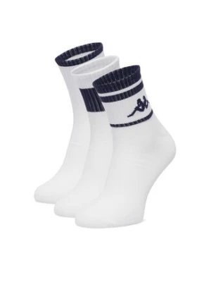 Kappa Skarpety długie CEO_KR_ANKLE_SS26 (3-PACK) Biały