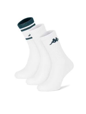 Kappa Skarpety długie KR_SUPERT_SS25 (3-PACK) Biały