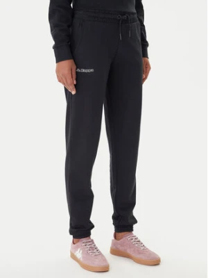 Kappa Spodnie dresowe Festa 331M34W Czarny Regular Fit