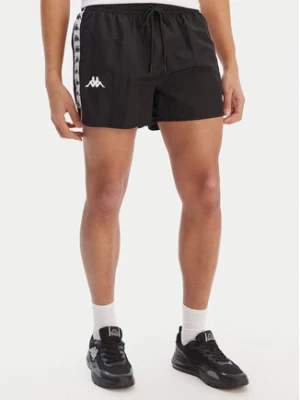 Kappa Szorty kąpielowe Banda Cali 304S6G0 Czarny Regular Fit