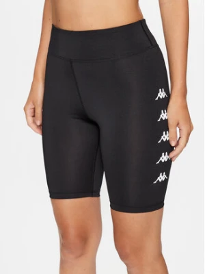 Kappa Szorty sportowe 312084 Czarny Skinny Fit