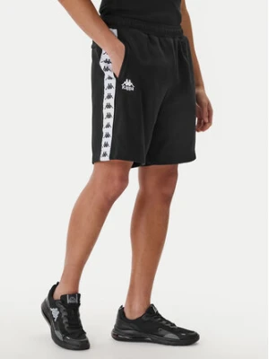 Kappa Szorty sportowe Banda Oviedo 351S77W Czarny Comfort Fit