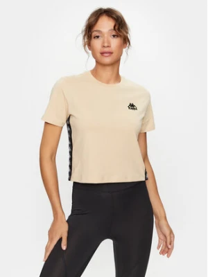 Kappa T-Shirt 313021 Beżowy Relaxed Fit