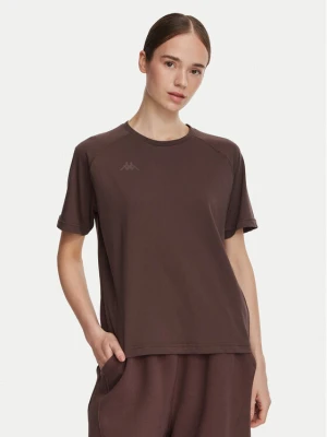 Kappa T-Shirt 34258QW Brązowy Regular Fit