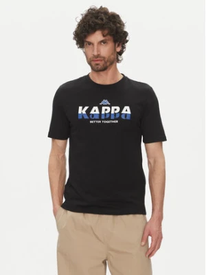 Kappa T-Shirt 351U8KW 005 Czarny Regular Fit