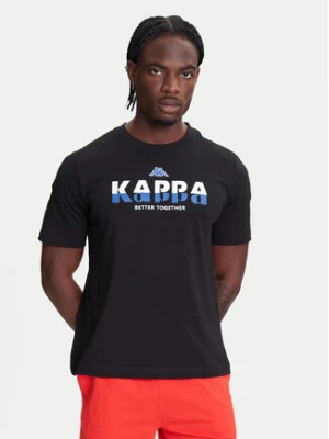 Kappa T-Shirt 351U8KW 005 Czarny Regular Fit