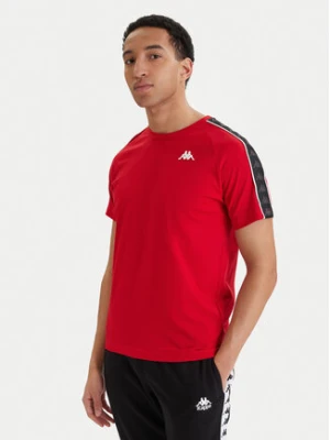 Kappa T-Shirt Banda Coen 303UV10 Czerwony Slim Fit