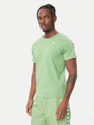Kappa T-Shirt Banda Coen 303UV10 Zielony Slim Fit