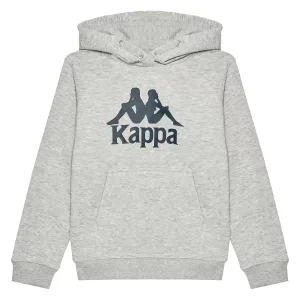 Kappa Taino Kids Hoodie 705322J-18M, Dla chłopca, Szare, bluzy, bawełna, rozmiar: 128