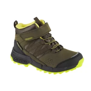 Kappa Thabo Tex K 260897K-3133, Dla chłopca, Zielone, buty zimowe, skóra syntetyczna, rozmiar: 28
