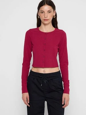 Kardigan Abercrombie & Fitch czerwony