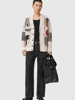 Kardigan AllSaints mleczny