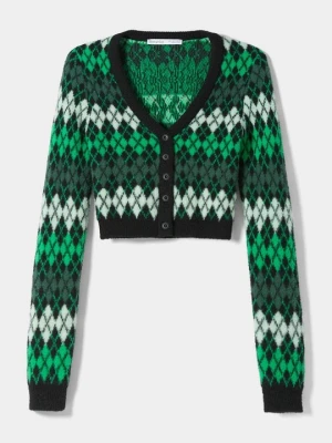 Kardigan Bershka zielony