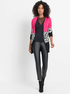 Długi kardigan w prążek bonprix