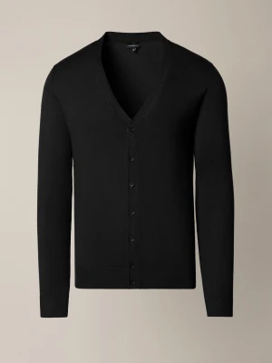 Kardigan Czarny z Wiskozą Elva Lancerto
