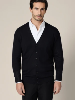 Kardigan Czarny z Wiskozą Elva Lancerto