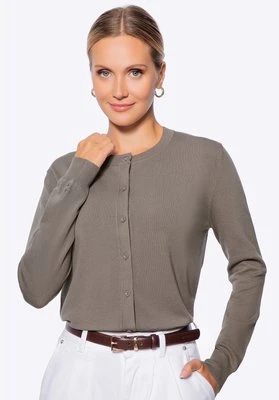 Kardigan damski klasyczny ciemny beż Wittchen