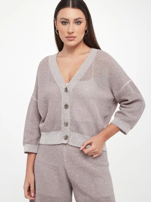 Kardigan damski lureksowy PESERICO