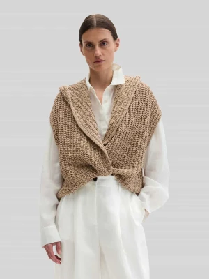 Kardigan dzianinowy o kroju regular fit z mieszanki bawełny Marc O'Polo