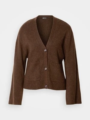 Kardigan Gina Tricot ciemnobrązowy