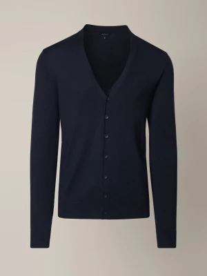 Kardigan Granatowy z Wiskozą Elva Lancerto