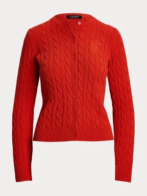 Kardigan Lauren Ralph Lauren pomarańczowy