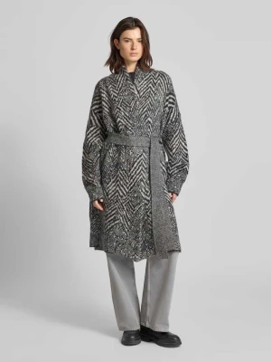 Kardigan o kroju oversized z mieszanki moheru model ‘FABRINTA’ Boss