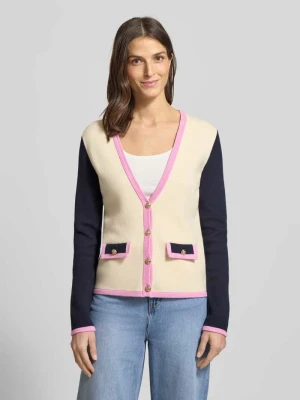 Kardigan o kroju regular fit z czystej bawełny Christian Berg Woman