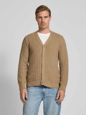 Kardigan o kroju regular fit z czystej bawełny model ‘Samicah’ Samsøe Samsøe